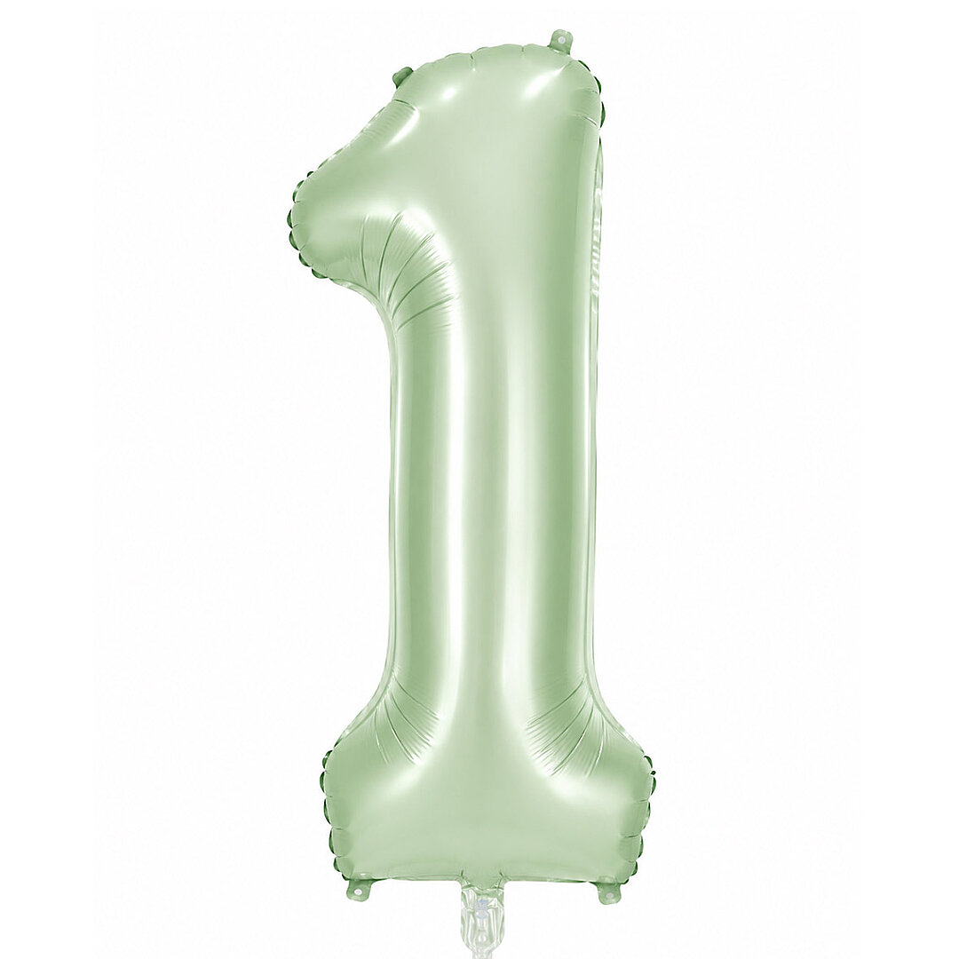 1 Rakam Folyo Balon Yeşil Rengi (76 cm) 