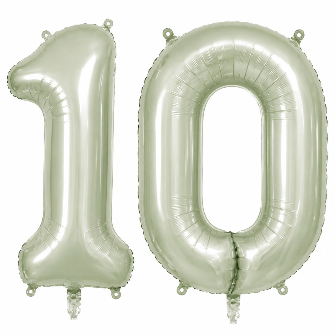 10 Rakam Folyo Balon Yeşil Rengi (76 cm)