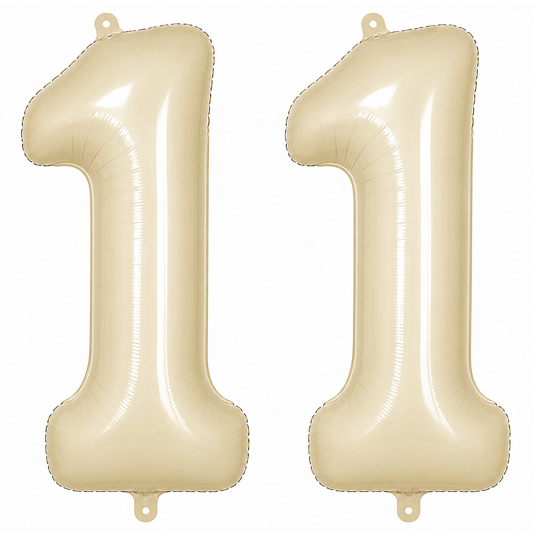 11 Rakam Folyo Balon krem Rengi (76 cm) 