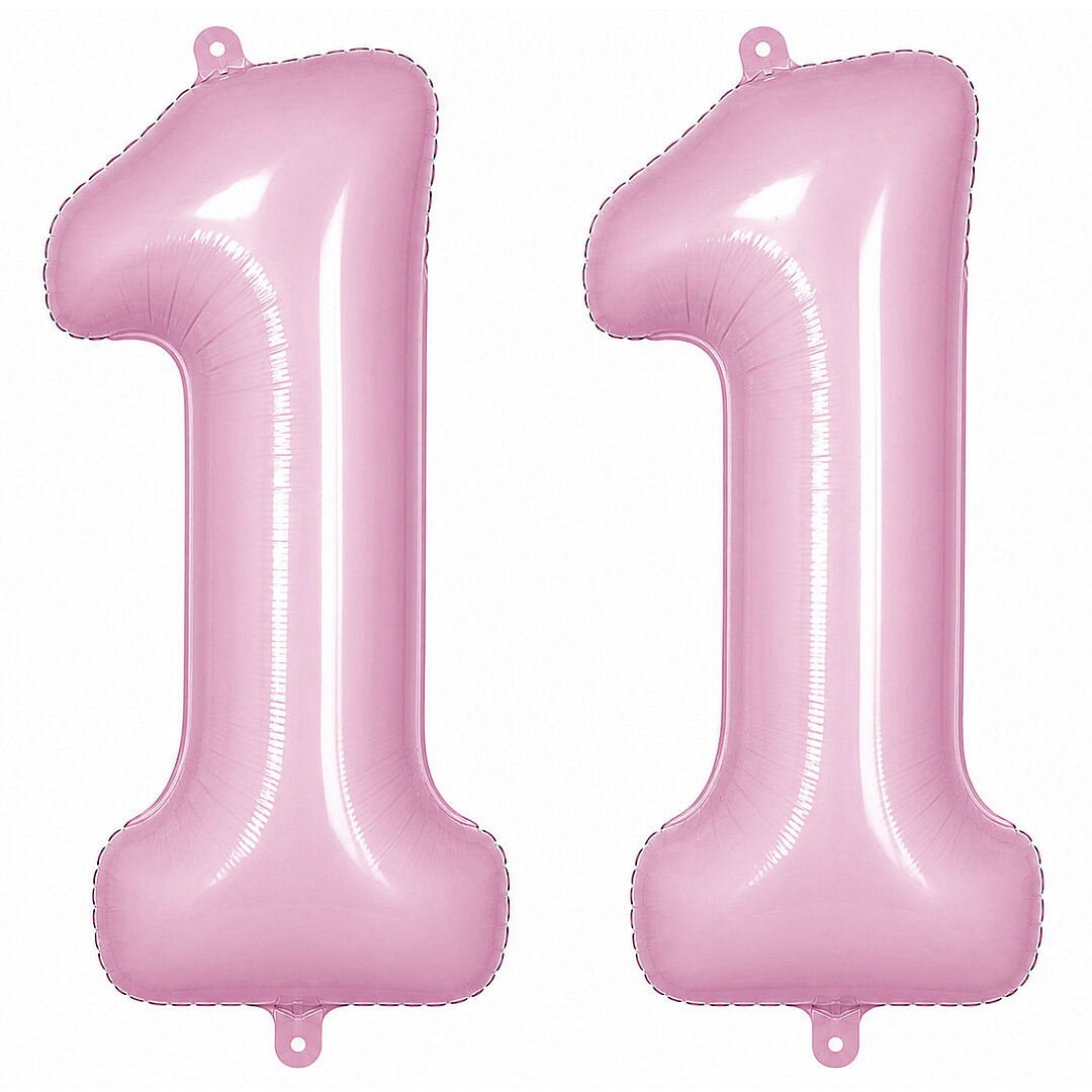 11 Rakam Folyo Balon pembe Rengi (76 cm) 