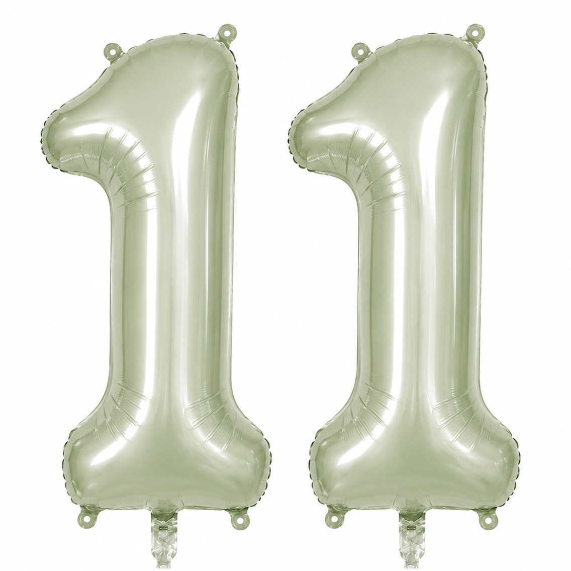 11 Rakam Folyo Balon Yeşil Rengi (76 cm)