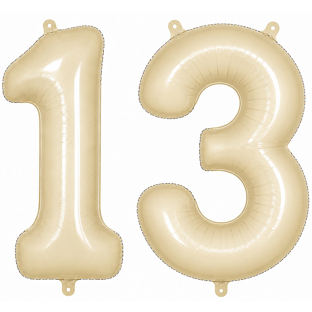 13 Rakam Folyo Balon krem Rengi (76 cm) 