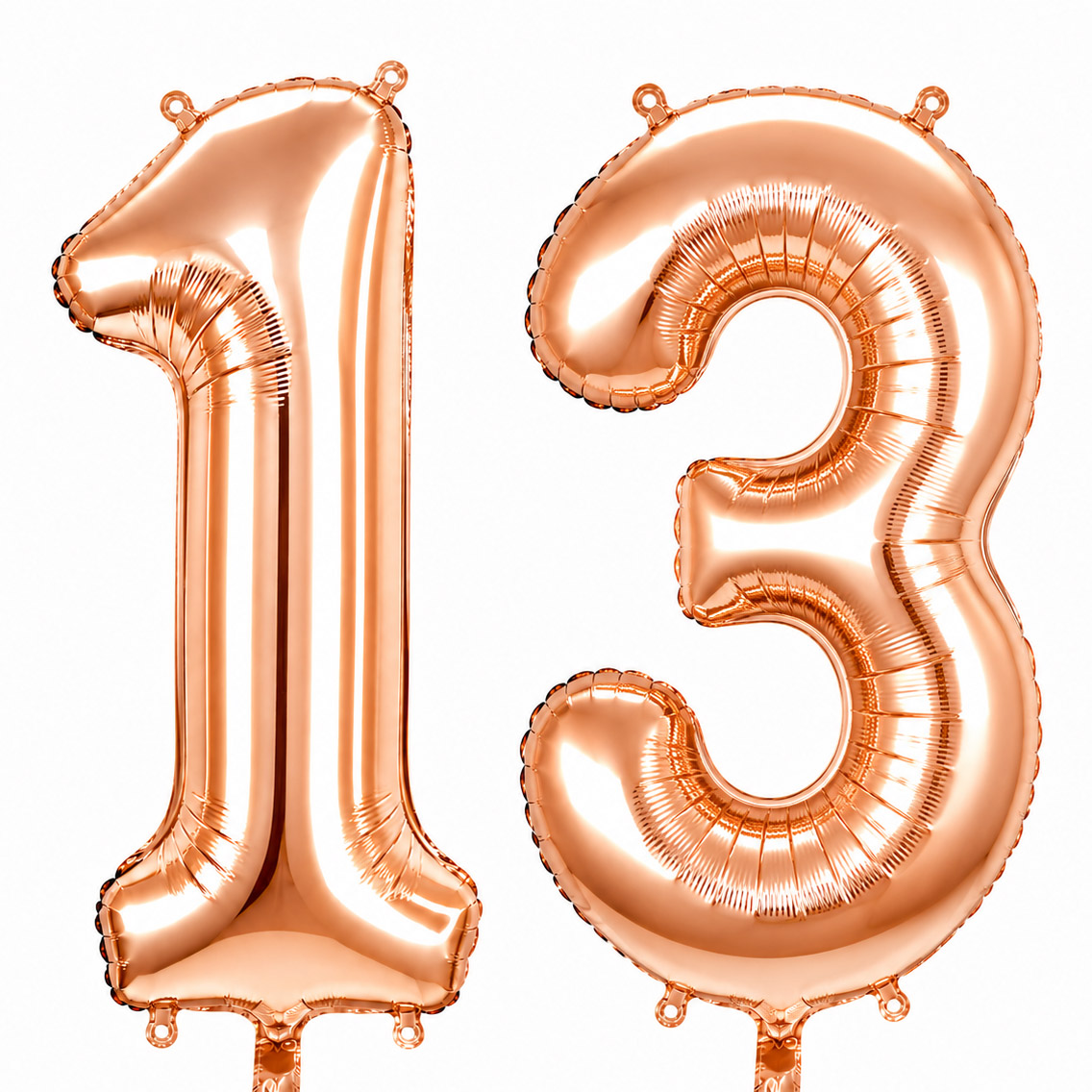 13 Rakam Folyo Balon Rose Gold Rengi (76 cm)