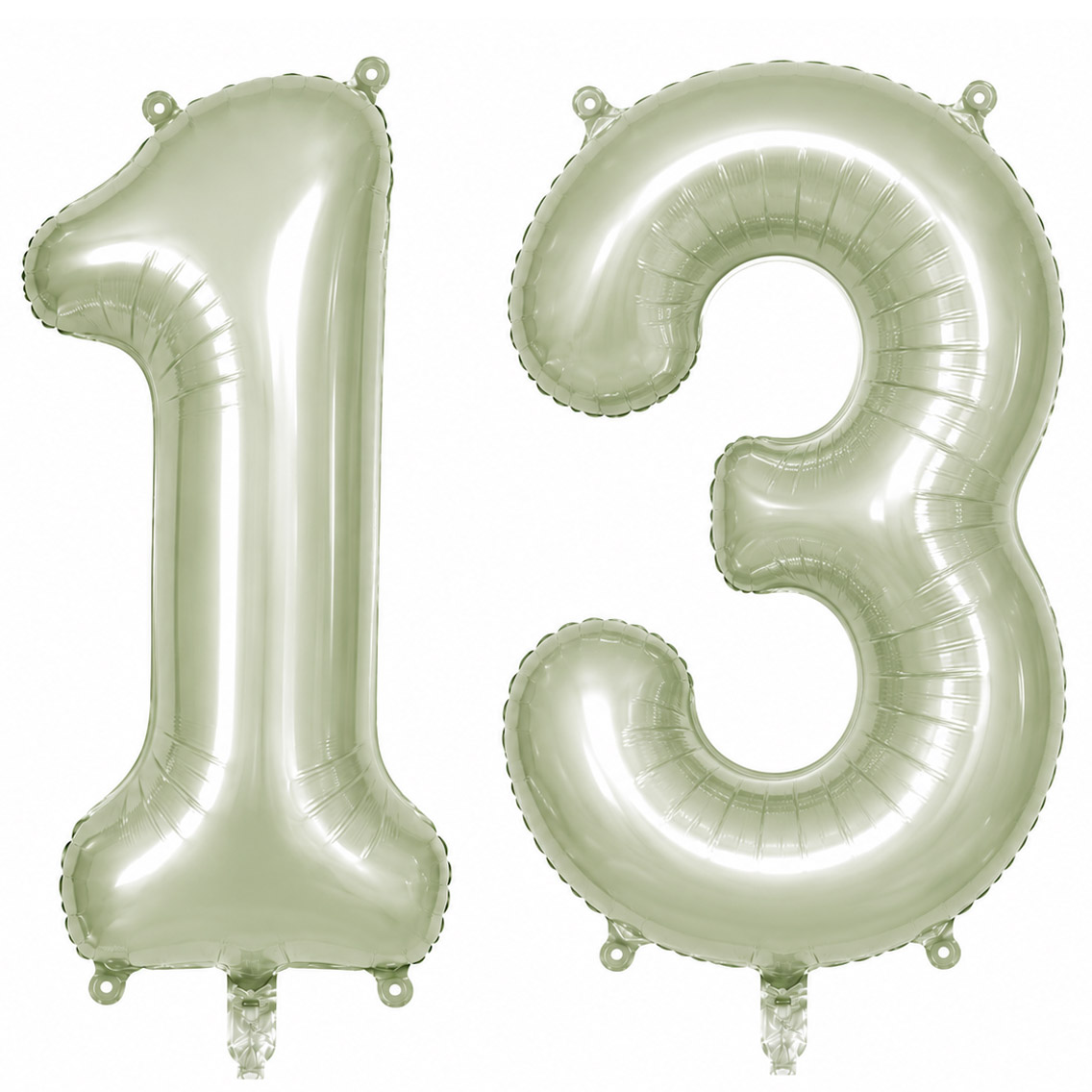 13 Rakam Folyo Balon Yeşil Rengi (76 cm)