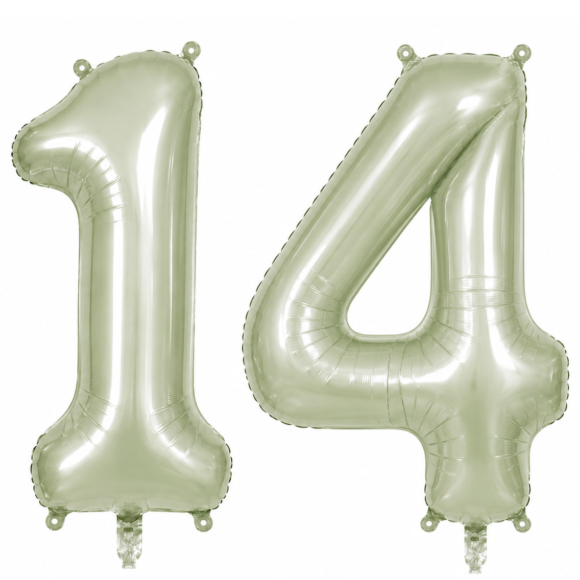 14 Rakam Folyo Balon Yeşil Rengi (76 cm)