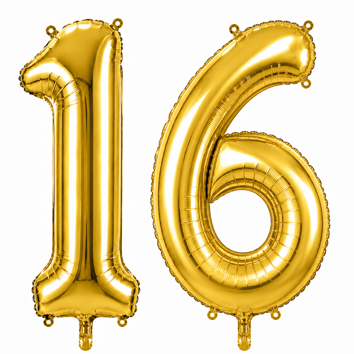 16 Rakam Folyo Balon Altın Rengi (100 cm)