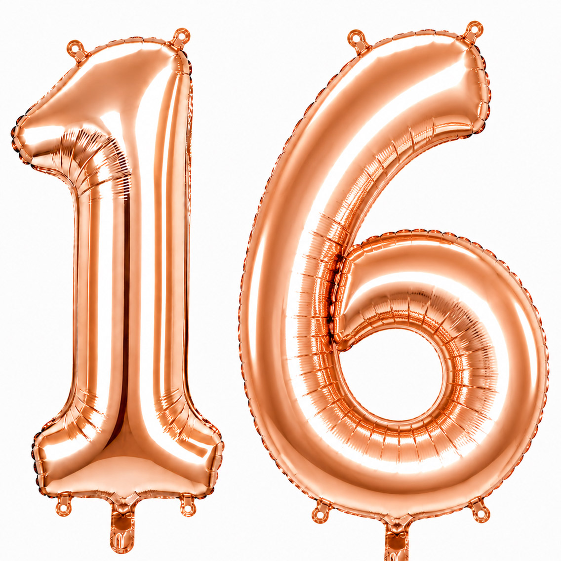 16 Rakam Folyo Balon Rose Gold Rengi (100 cm)