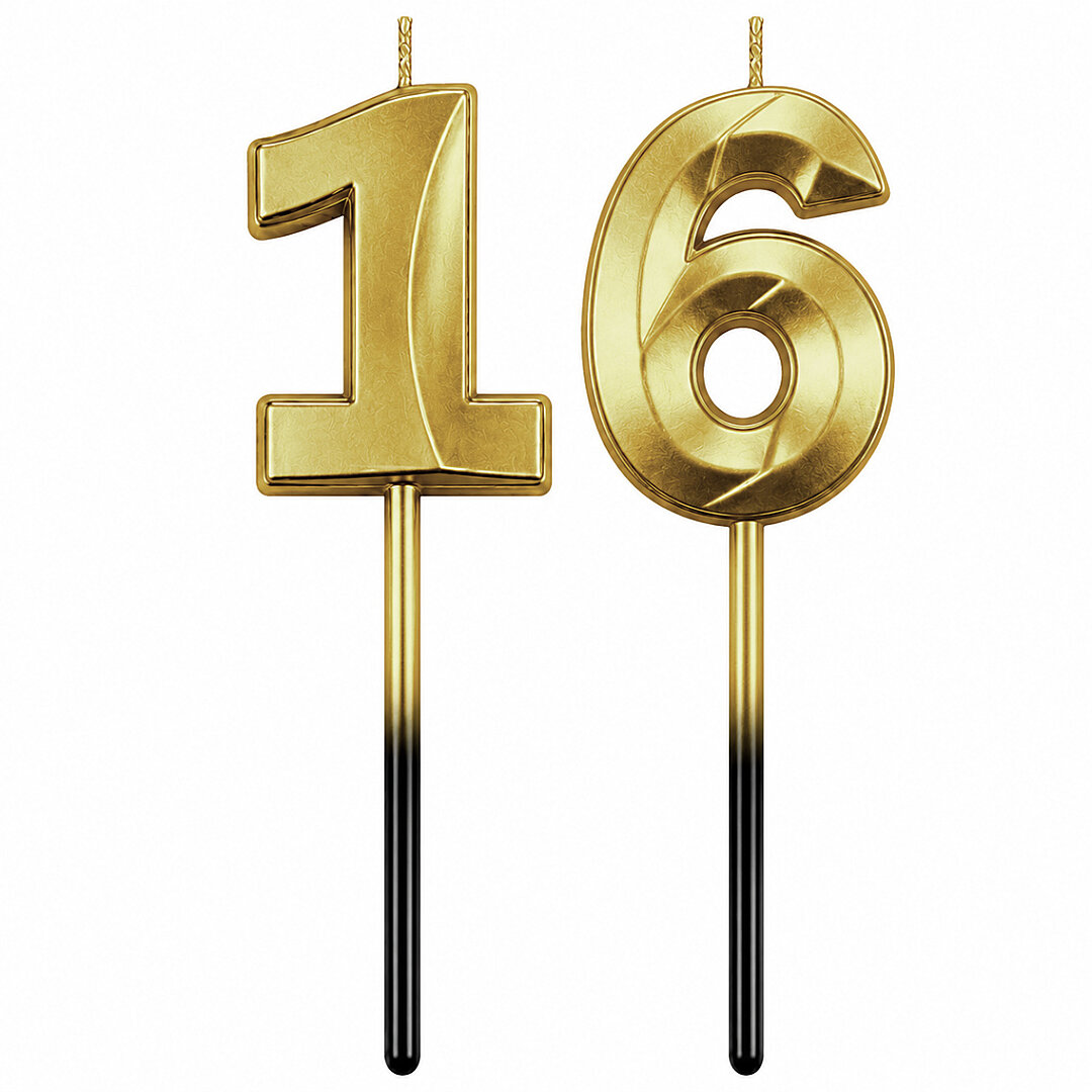 16 Rakam Mum Gold 