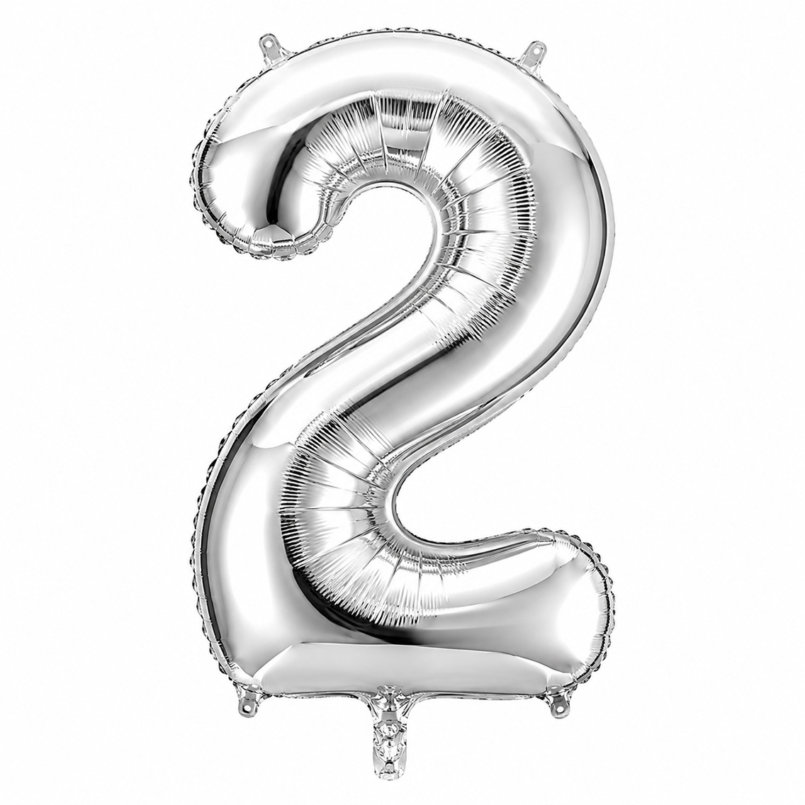 2 Rakam Folyo Balon Gümüş Rengi (36 cm)