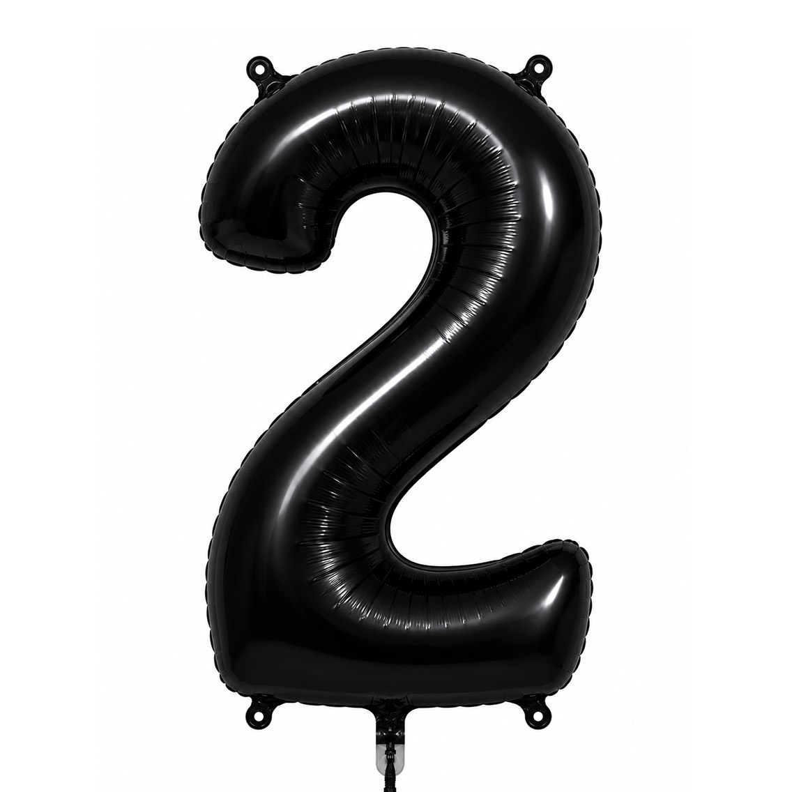 2 Rakam Folyo Balon Siyah Rengi (76 cm)