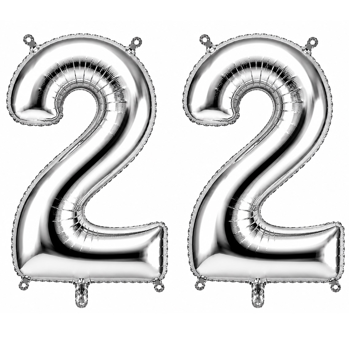 22 Rakam Folyo Balon Gümüş Rengi (76 cm)