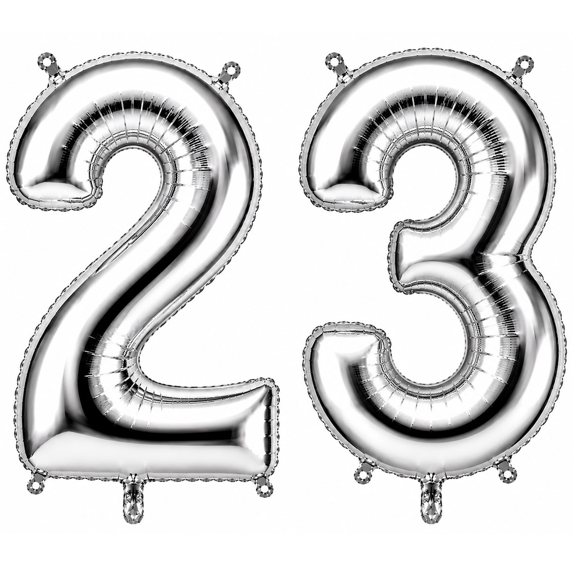 23 Rakam Folyo Balon Gümüş Rengi (76 cm)