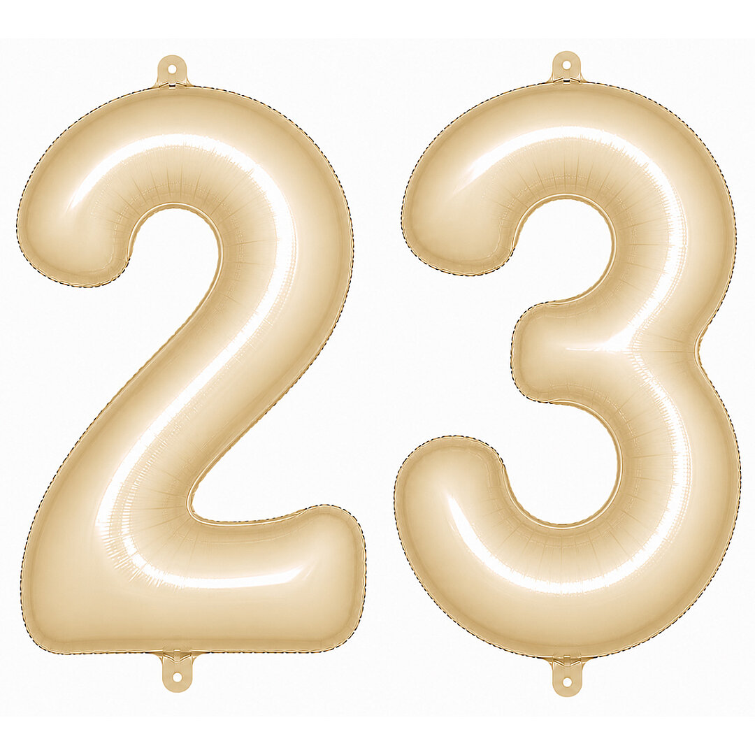 23 Rakam Folyo Balon krem Rengi (76 cm) 