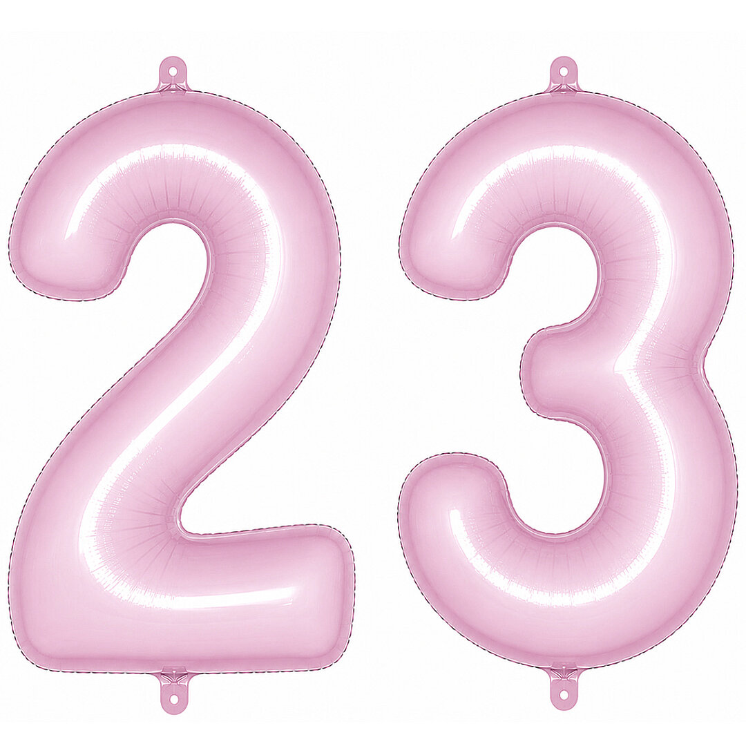 23 Rakam Folyo Balon pembe Rengi (76 cm) 