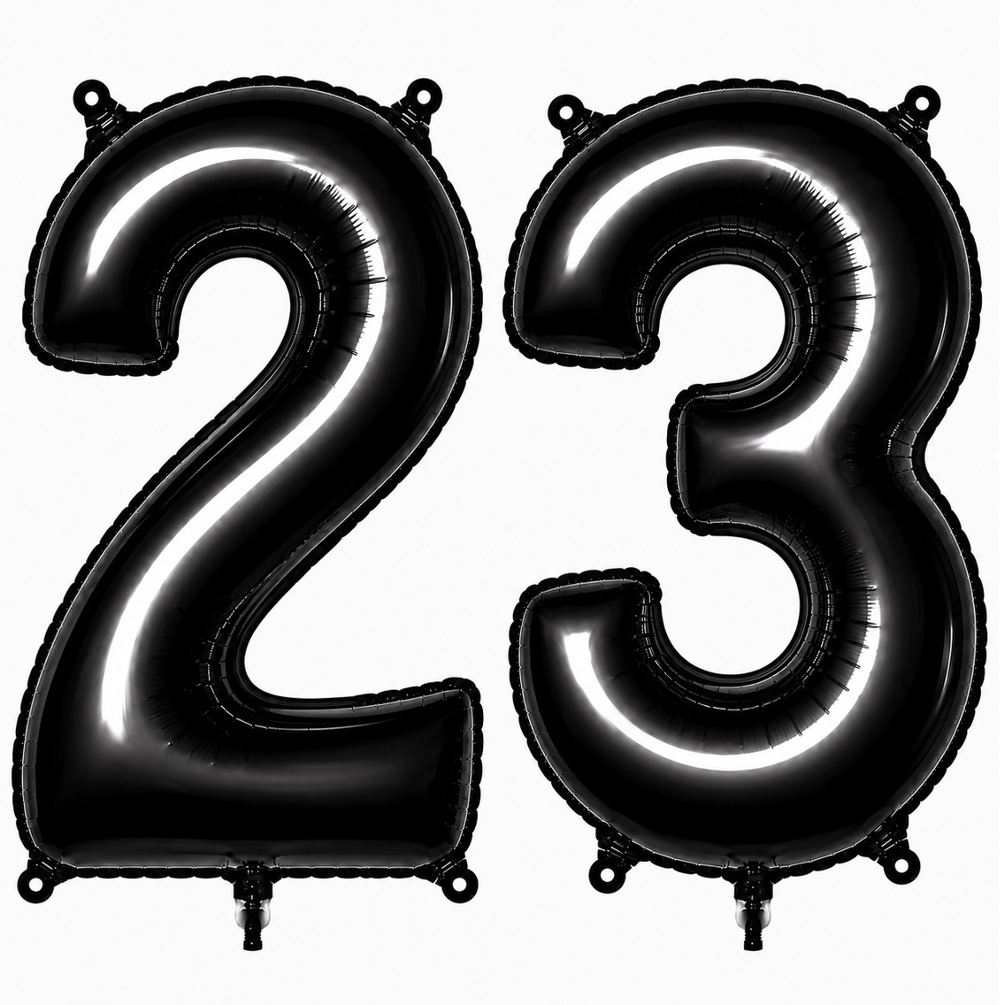 23 Rakam Folyo Balon Siyah Rengi (76 cm)