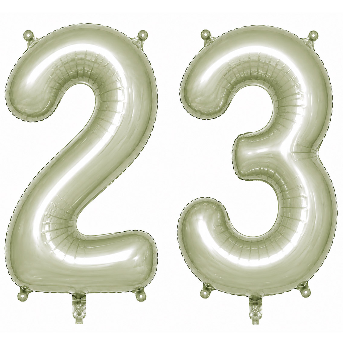 23 Rakam Folyo Balon Yeşil Rengi (76 cm)
