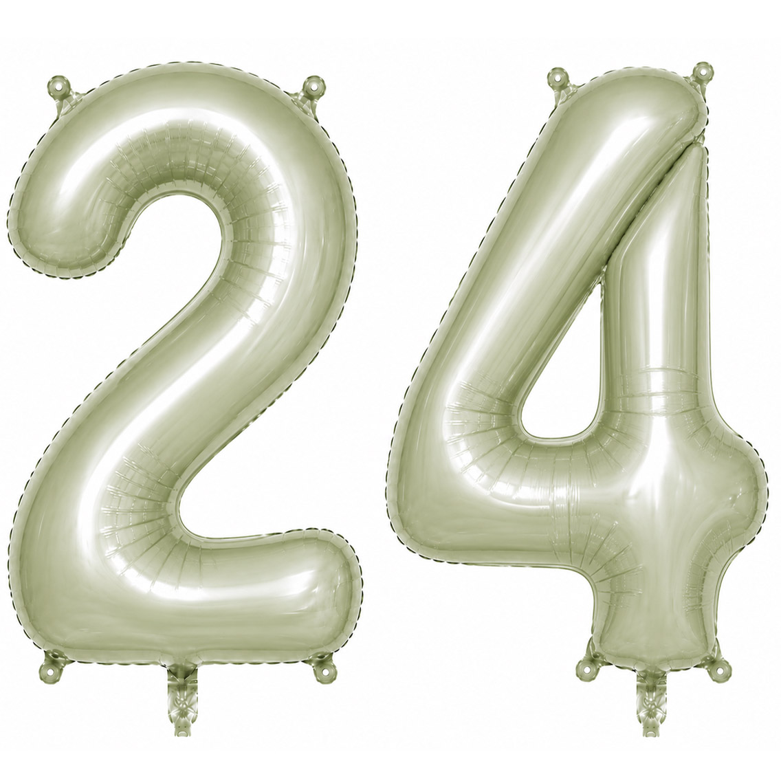 24 Rakam Folyo Balon Yeşil Rengi (76 cm)