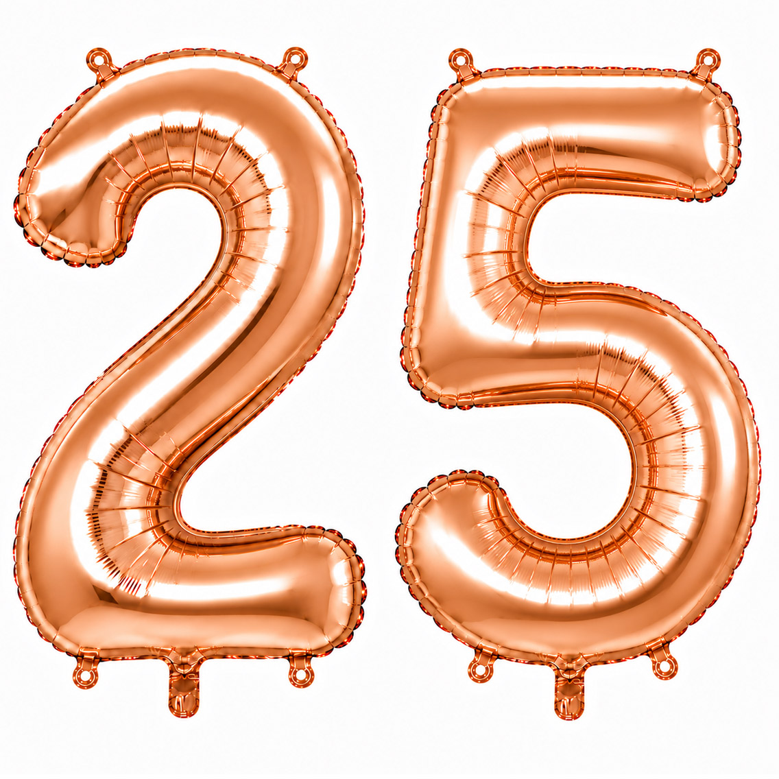 25 Rakam Folyo Balon Rose Gold Rengi (76 cm)