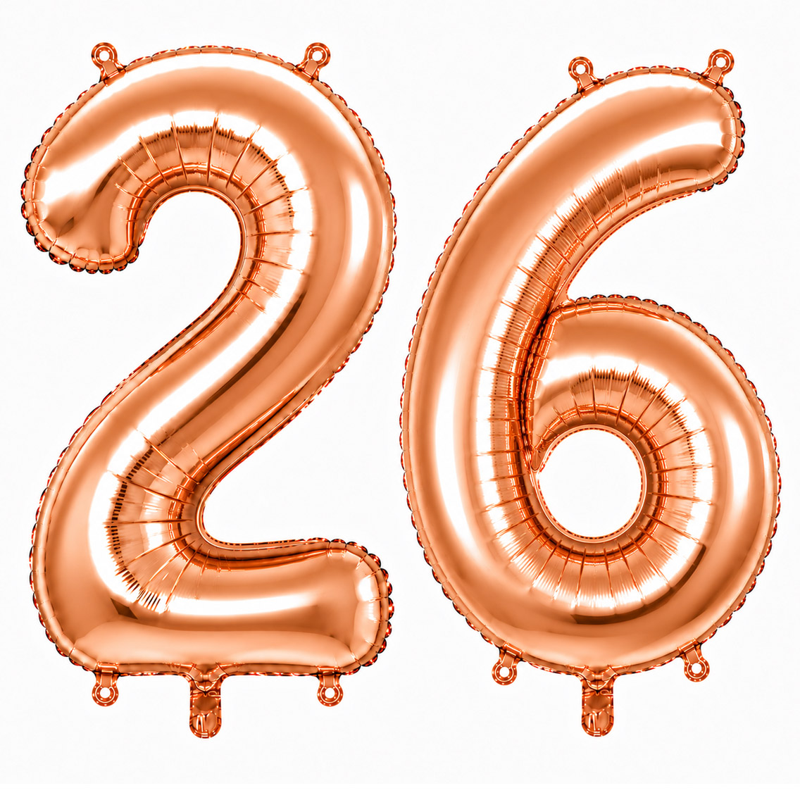 26 Rakam Folyo Balon Rose Gold Rengi (76 cm)