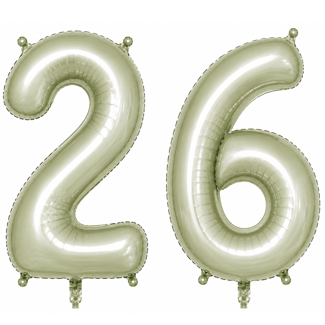 26 Rakam Folyo Balon Yeşil Rengi (76 cm)