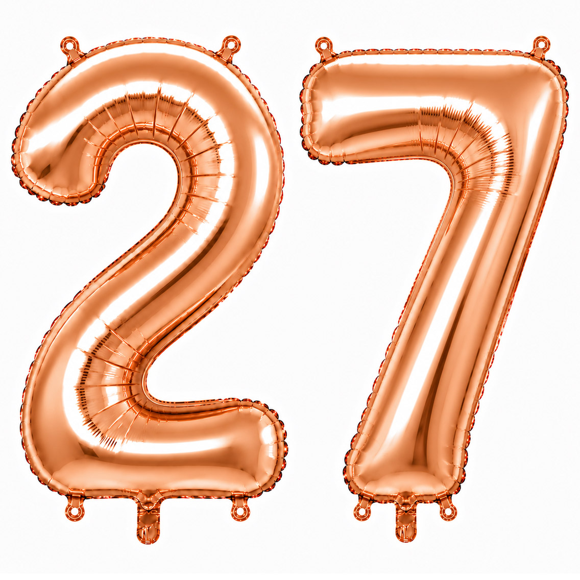 27 Rakam Folyo Balon Rose Gold Rengi (76 cm)