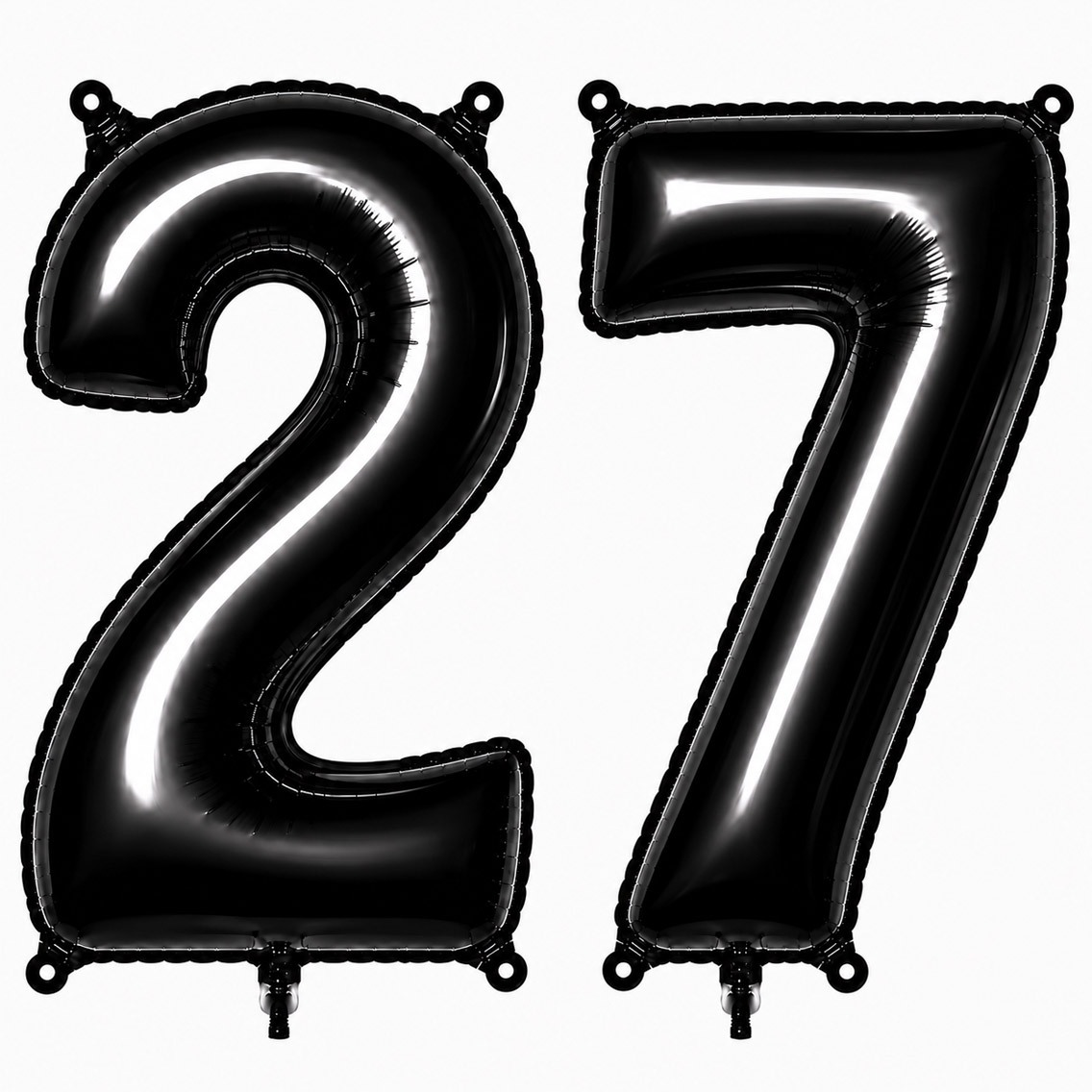 27 Rakam Folyo Balon Siyah Rengi (76 cm)