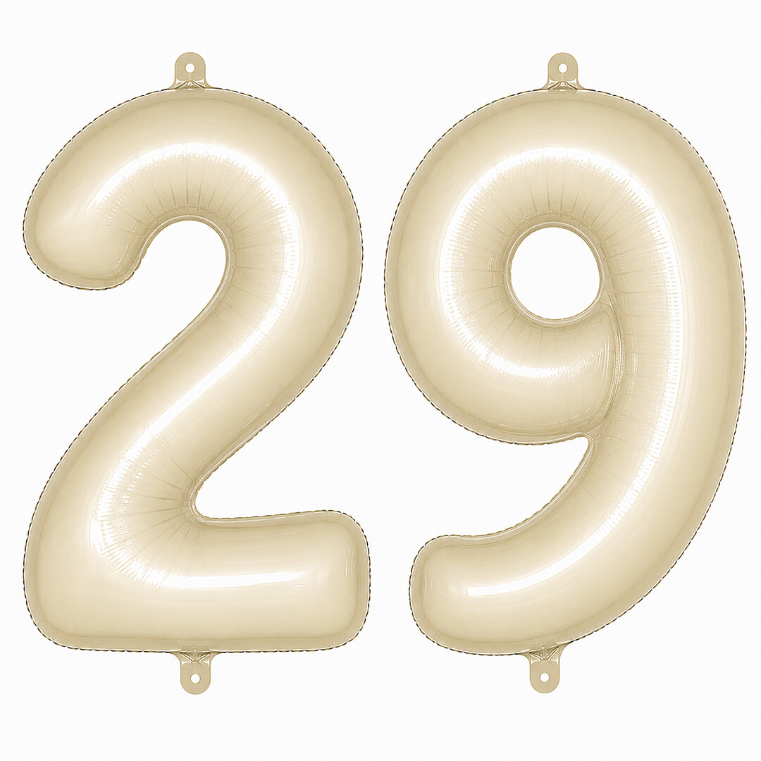 29 Rakam Folyo Balon krem Rengi (76 cm) 