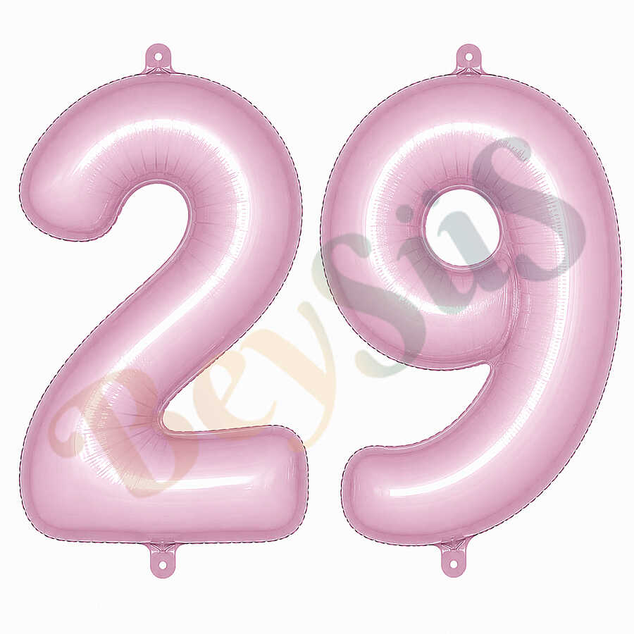 29 Rakam Folyo Balon pembe Rengi (76 cm)
