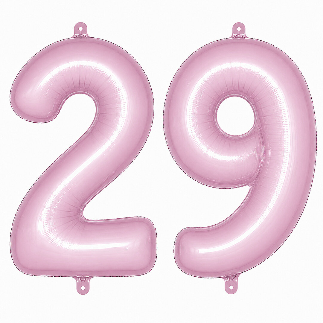 29 Rakam Folyo Balon pembe Rengi (76 cm) 