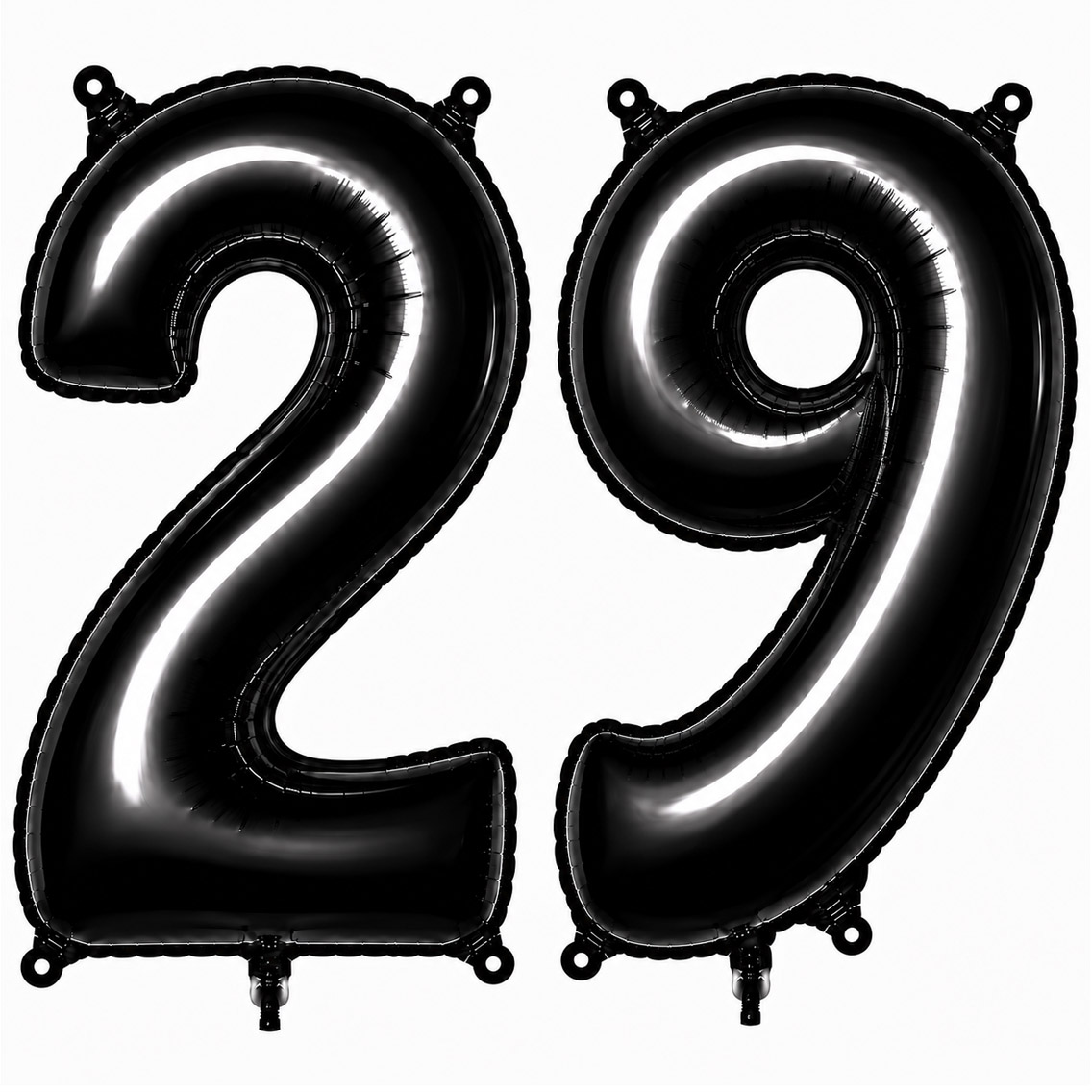 29 Rakam Folyo Balon Siyah Rengi (76 cm)