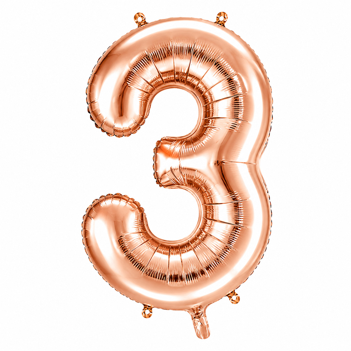 3 Rakam Folyo Balon Rose Gold Rengi (76 cm)