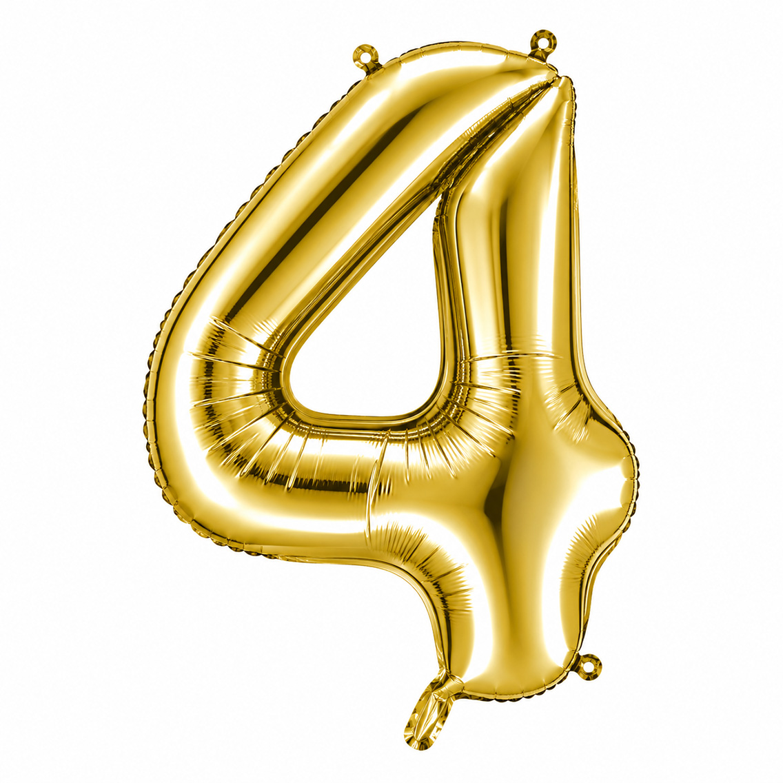 4 Rakam Folyo Balon Altın Rengi (36 cm)