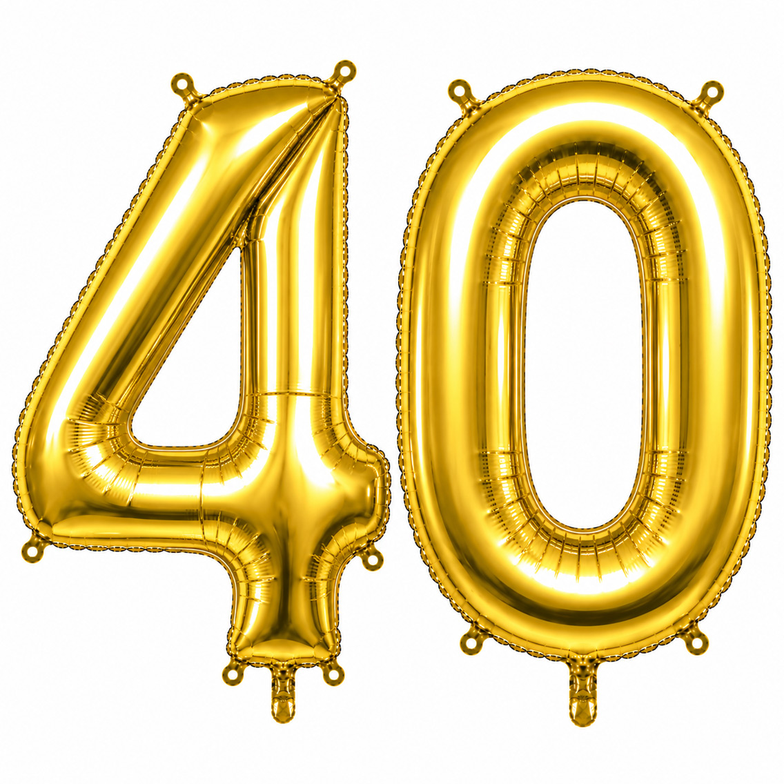 40 Rakam Folyo Balon Altın Rengi (100 cm)