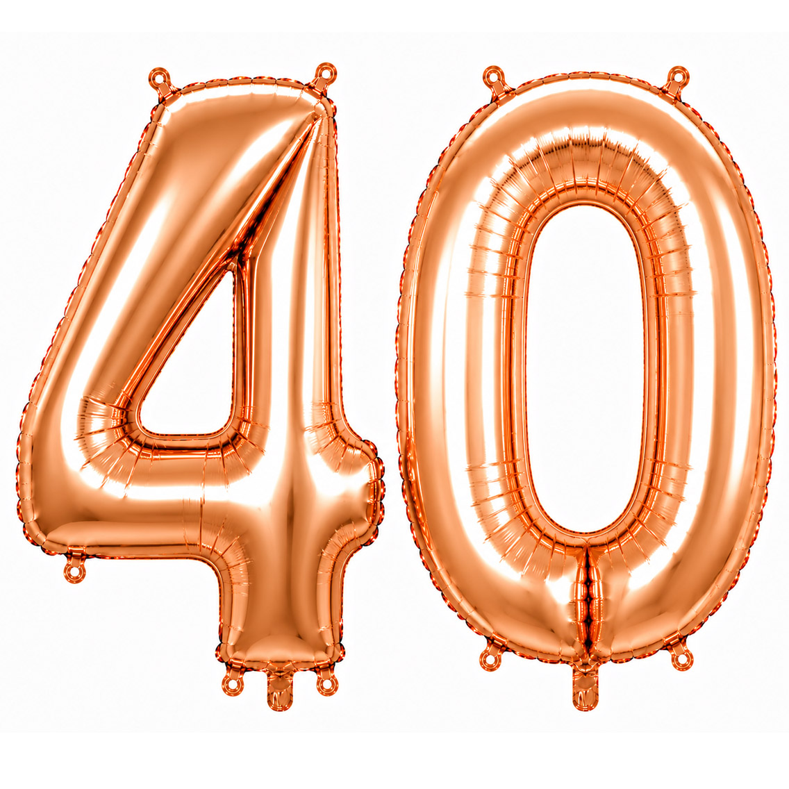 40 Rakam Folyo Balon Rose Gold Rengi (100 cm)