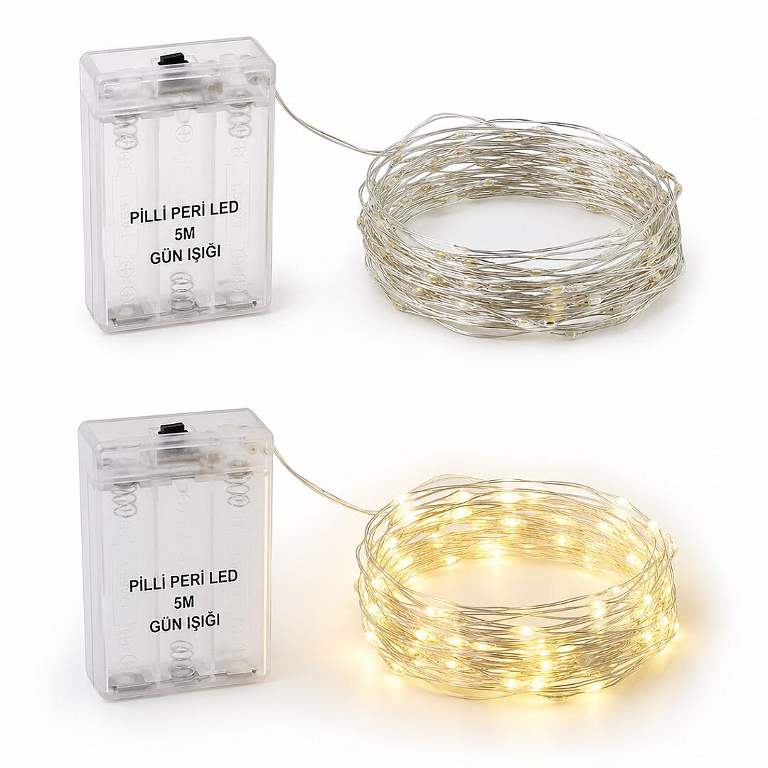 5 m Pilli Peri Led Gün Işığı İthal 
