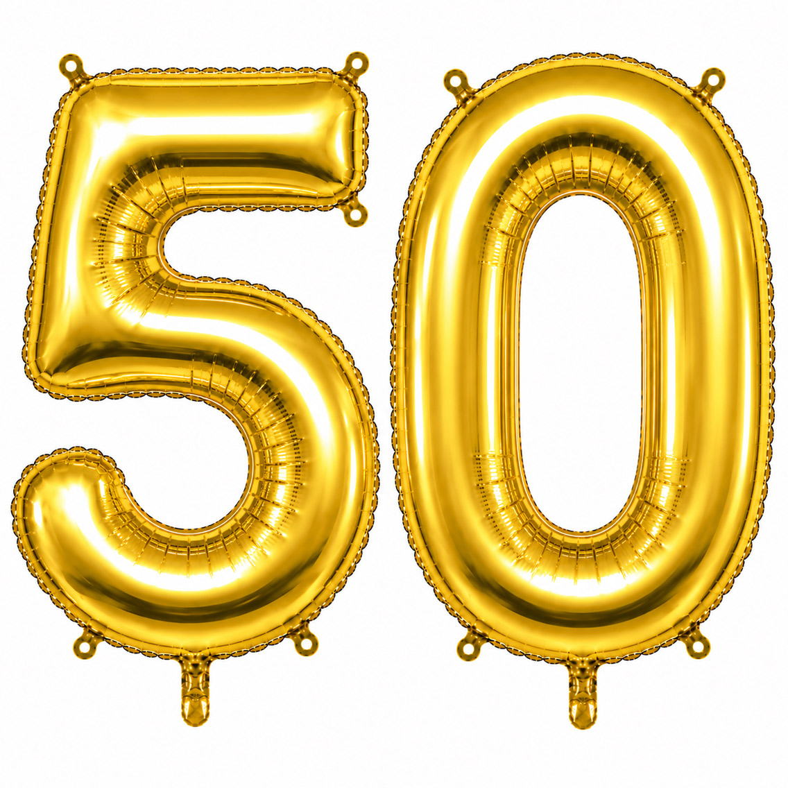 50 Rakam Folyo Balon Altın Rengi (100 cm)