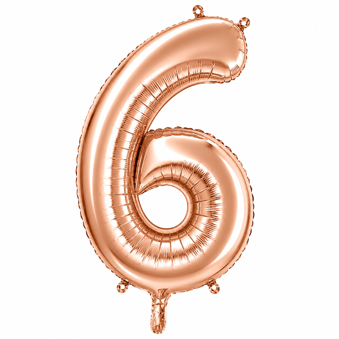 6 Rakam Folyo Balon Rose Gold Rengi (76 cm)