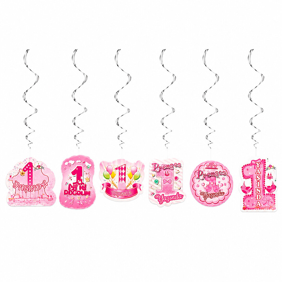 6'lı Sarkıt 1.Yaş Set Pembe 