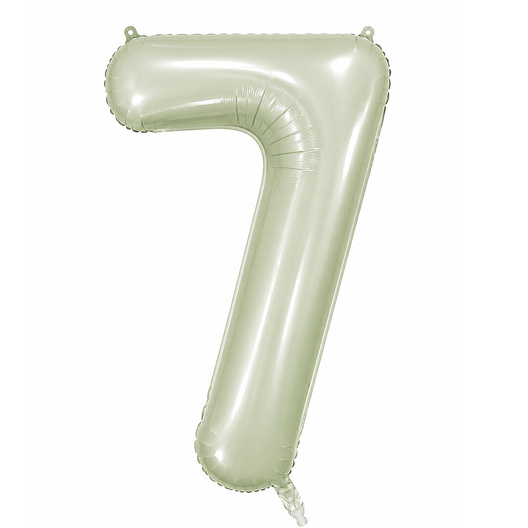 7 Rakam Folyo Balon Yeşil Rengi (76 cm) 