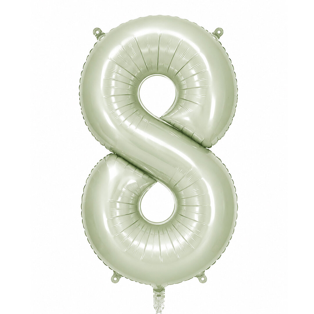 8 Rakam Folyo Balon Yeşil Rengi (76 cm) 