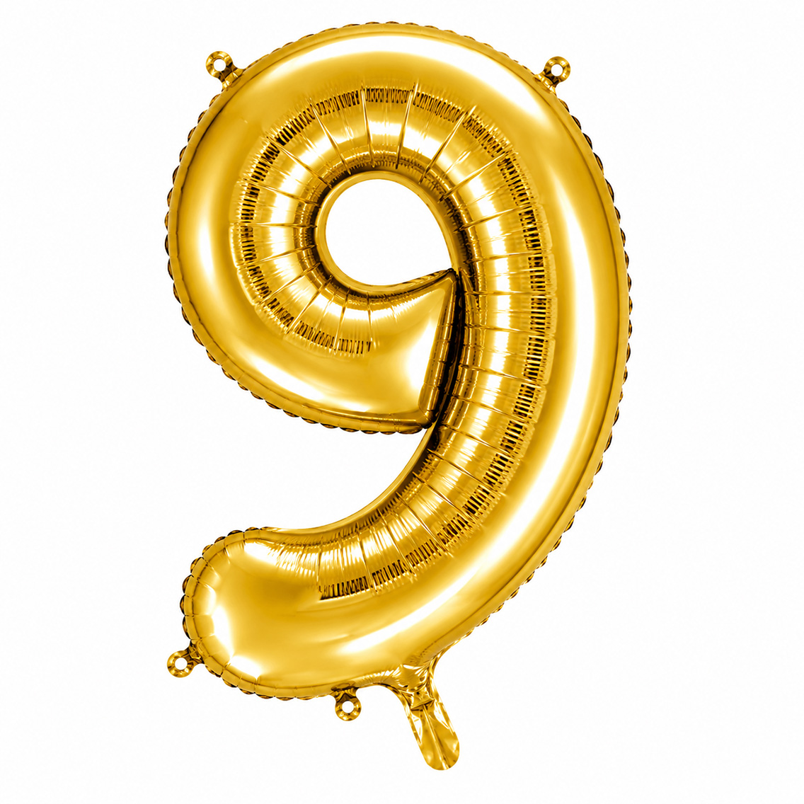 9 Rakam Folyo Balon Altın Rengi (76 cm)