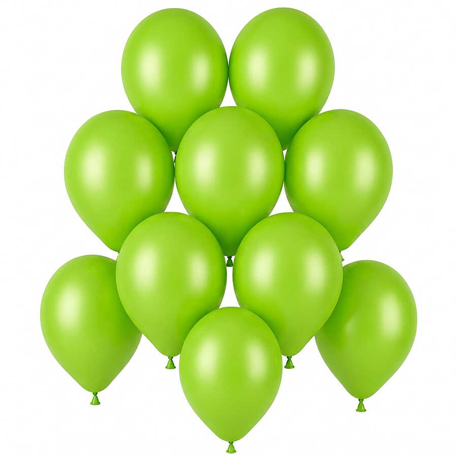 Açık Yeşil Renk Lateks Pastel Balon (13 cm) - 10 Adet