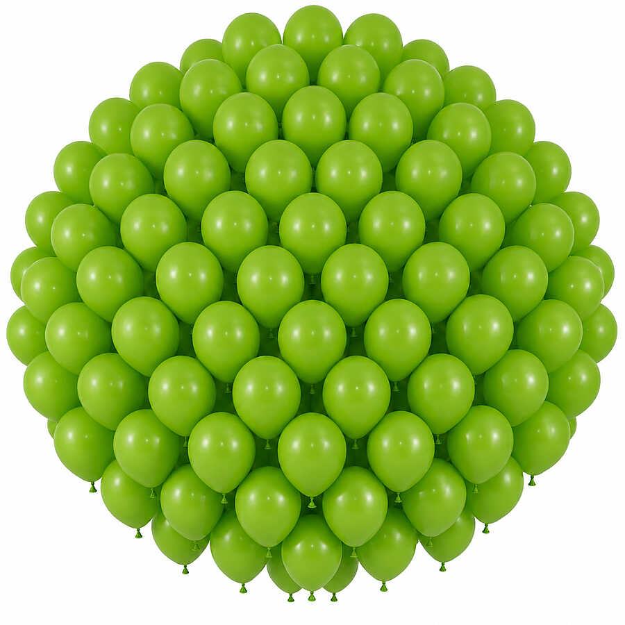 Açık Yeşil Renk Lateks Pastel Balon (30 cm) - 100 Adet
