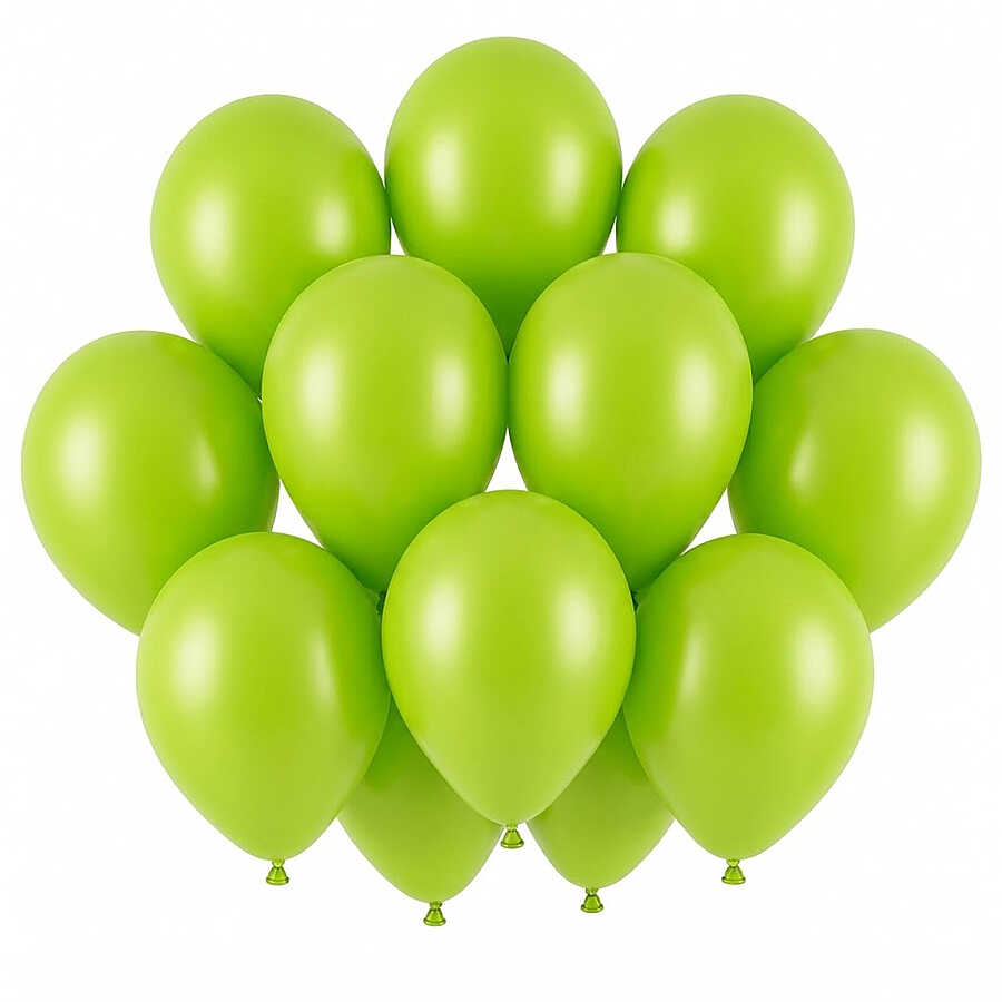 Açık Yeşil Renk Lateks Pastel Balon (30 cm) - 12 Adet