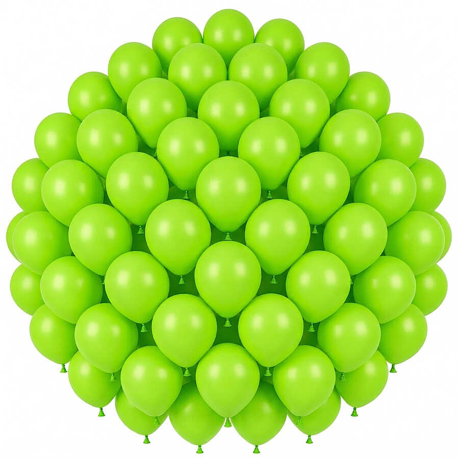 Açık Yeşil Renk Lateks Pastel Balon (30 cm) - 50 Adet