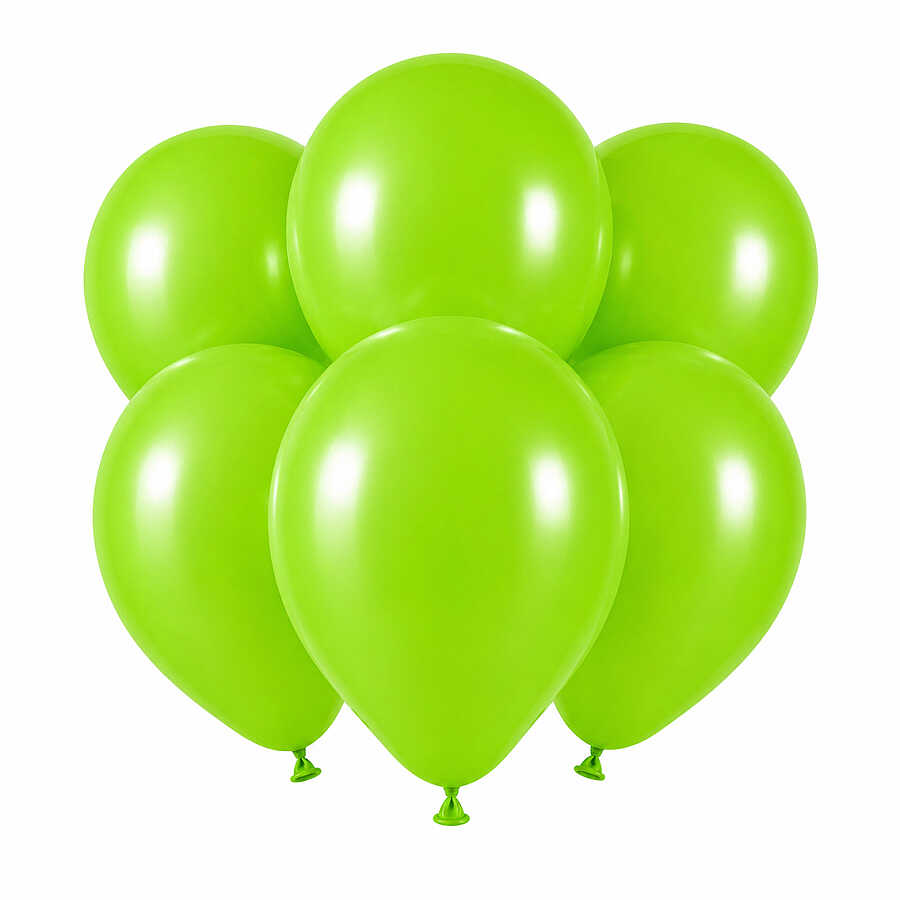 Açık Yeşil Renk Lateks Pastel Balon (30 cm) - 6 Adet