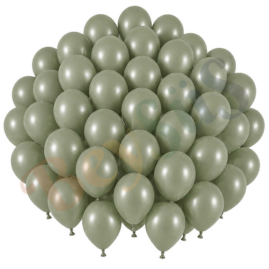 Ada Çayı Renk Lateks Retro Balon (30 cm) - 50 Adet