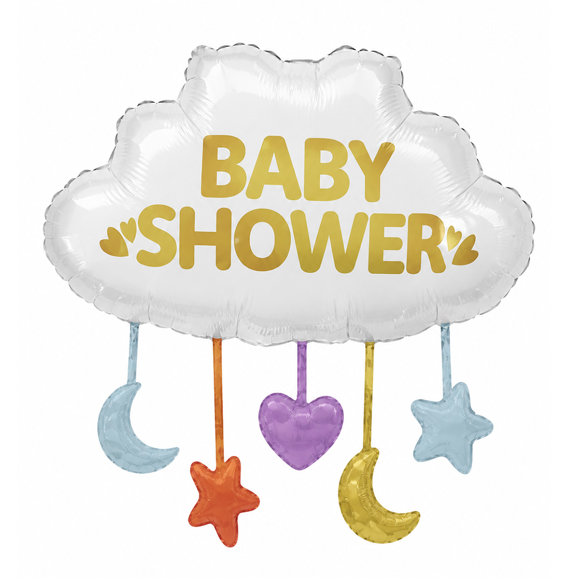 Baby Shower Ayyıldız Püskül Bulut Folyo Balon