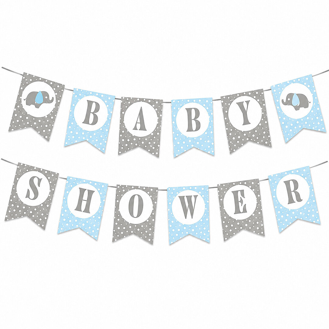 Baby Shower Banner Mavi 