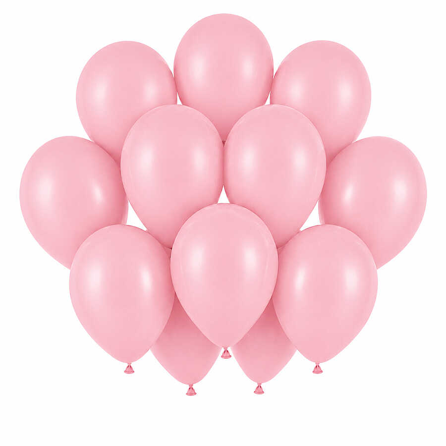 Bebek Pembe Renk Lateks Pastel Balon (30 cm) - 12 Adet